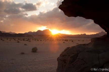 Wadi Rum at sunset